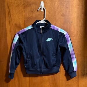 Nike Kids' Navy Jacket with Pastel Stripes